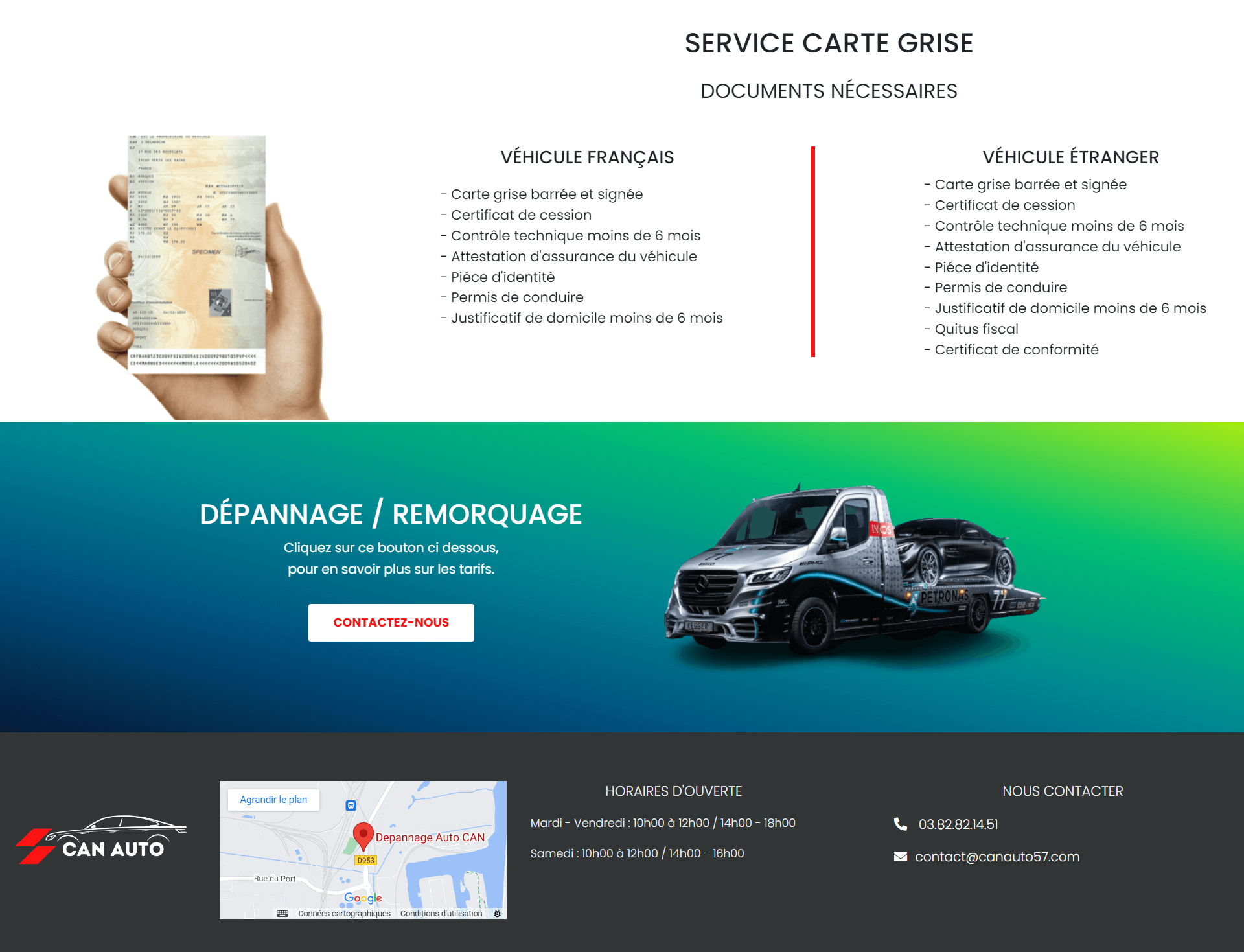 Site web Can Auto